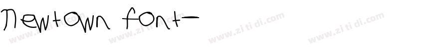 Newtown font字体转换